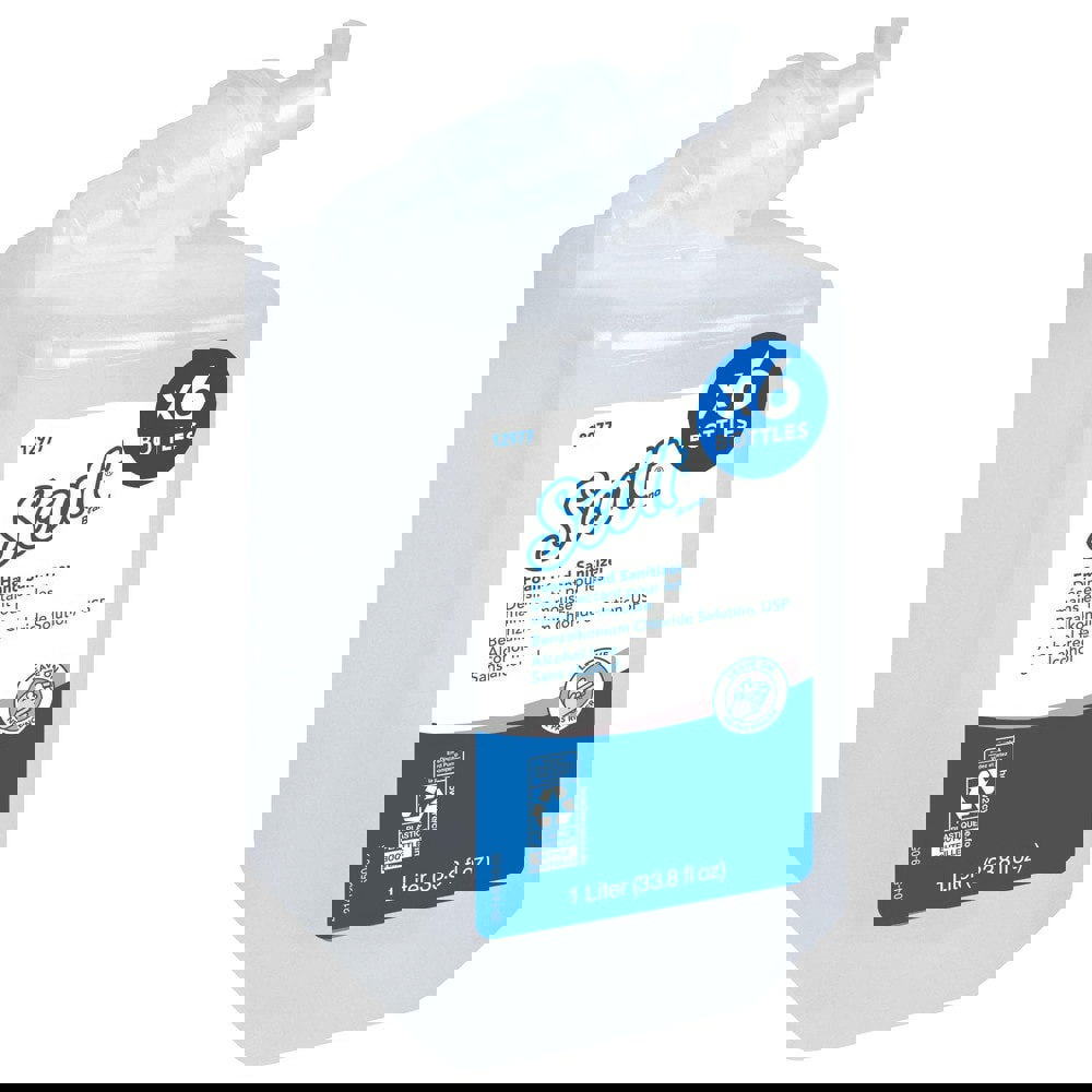 Essential Alcohol-Free Foam Hand Sanitizer, 1,000 mL Cassette, Unscented, 6/Carton